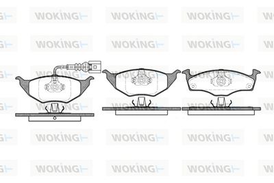 WOKING P6183.11 Тормозные колодки и сигнализаторы  для AUDI A2 (8Z0) 1.2 TDI