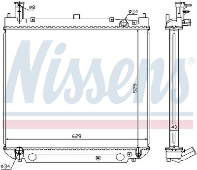 RADIATOR RACIRE MOTOR NISSENS 64857A 4