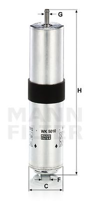 MANN-FILTER WK 5010 Топливный фильтр  для BMW X4 (Бмв X4)