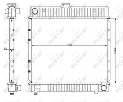 Kühler, Motorkühlung NRF 504250