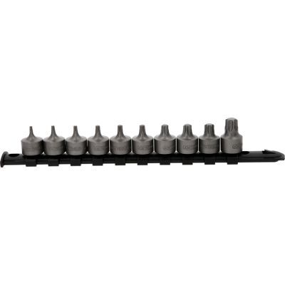 Ks Tools - Sada bitov TORX krátka 3/8", T10 – T55, 10ks