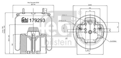 Bälgar, luftfjädring FEBI BILSTEIN 179293