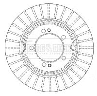 BORG & BECK BBD4479 Тормозные диски BORG & BECK для MITSUBISHI SPACE