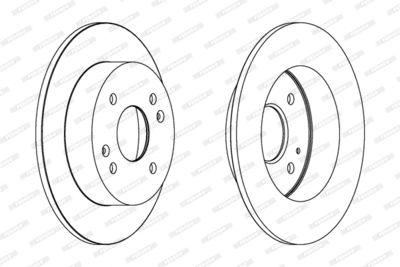 Bromsskiva FERODO DDF1488