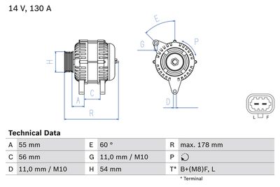 Alternator 0 986 083 120