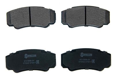 комплект спирачно феродо, дискови спирачки STELLOX 972 000B-SX