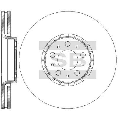 спирачен диск Hi-Q SD6109