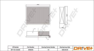 LUFTFILTER DR!VE+ DP1110100544 6