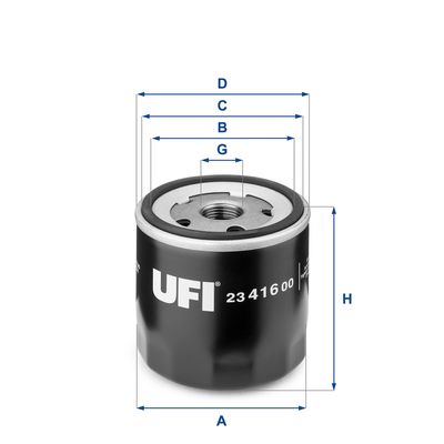 Масляный фильтр UFI 23.416.00 для ROVER MONTEGO