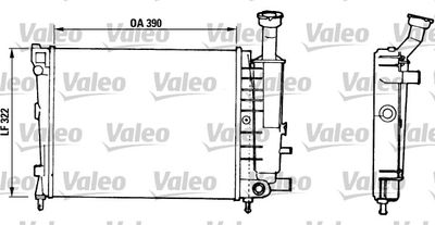 Радиатор, охлаждение двигателя VALEO 816706 для CITROËN AX