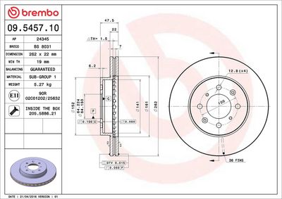 DISC FRANA BREMBO 09545710 1