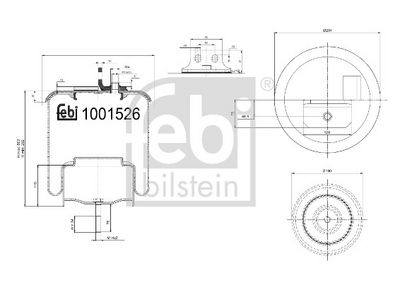 Fjerbælg, luftaffjedring FEBI BILSTEIN 1001526