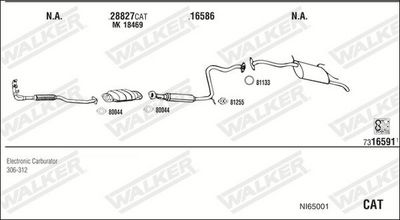 Изпускателна система WALKER NI65001