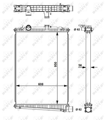 Radiator, engine cooling 509679