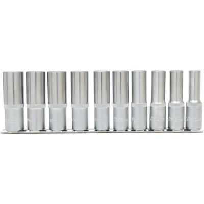 Ks Tools - Sasa 12-hranových nástrčných nadstavcov L-91mm, 1/2", 10ks