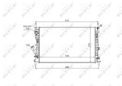 Радиатор, охлаждение двигателя WILMINK GROUP WG1722563 для FORD FUSION