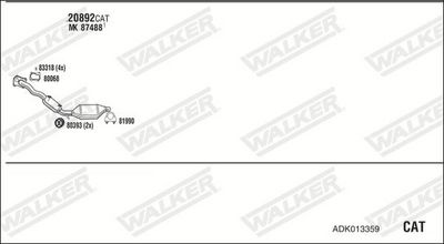 Изпускателна система WALKER ADK013359