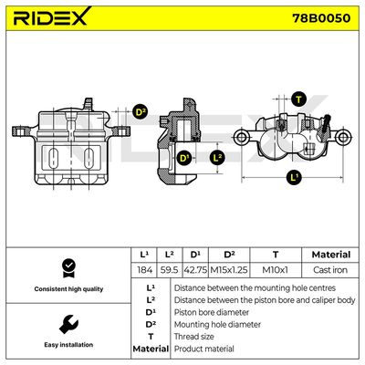 спирачен апарат RIDEX