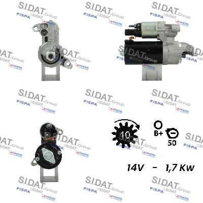 SIDAT S12BH0600A2 Стартер  для AUDI A4 (Ауди А4)