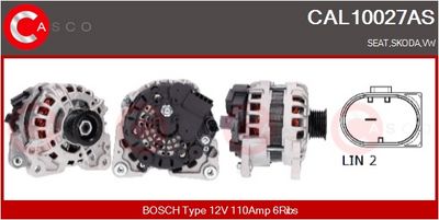 GENERATOR / ALTERNATOR CASCO CAL10027AS