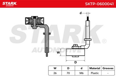 обтящна ролка, пистов ремък STARK SKTP-0600041