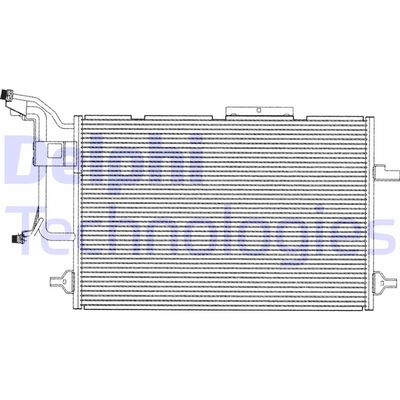 DELPHI TSP0225183 Конденсатор, кондиционер 