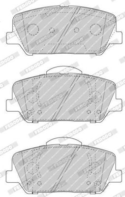 BREMSBELAGSATZ SCHEIBENBREMSE FERODO FDB4703 1