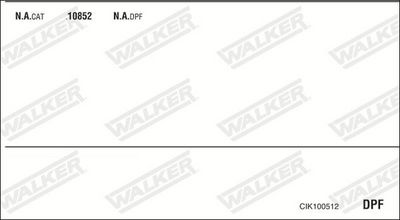Изпускателна система WALKER CIK100512