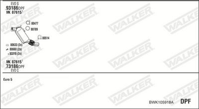SISTEM DE ESAPAMENT WALKER BWK105918A