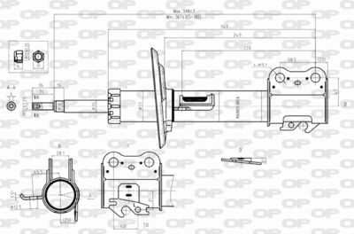 Амортизатор OPEN PARTS SAB8290.31 для DAIHATSU CHARADE
