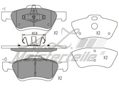 комплект спирачно феродо, дискови спирачки A.Z. Meisterteile AZMT-44-022-1664