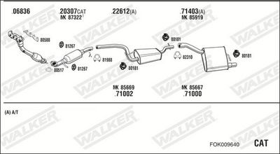Изпускателна система WALKER FOK009640