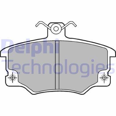 Комплект тормозных колодок, дисковый тормоз DELPHI LP459 для FIAT ARGENTA
