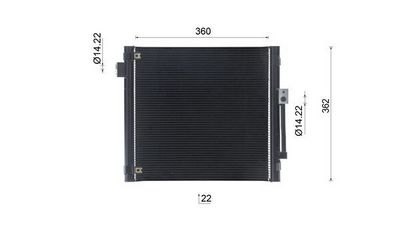 CONDENSATOR CLIMATIZARE MAHLE AC1147000S 18