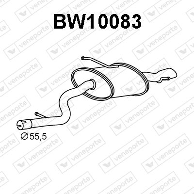 Глушитель выхлопных газов конечный VENEPORTE BW10083 для BMW X1