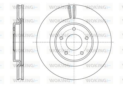 WOKING D61622.10 Тормозные диски  для NISSAN X-TRAIL (T32_) 1.6 dCi (T32)