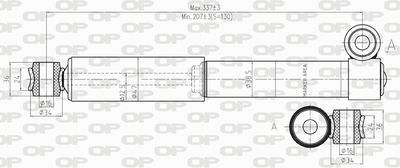 Амортизатор OPEN PARTS SAB8250.12 для AUTOBIANCHI Y10