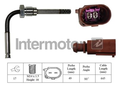 Sensor, exhaust gas temperature Intermotor 27225