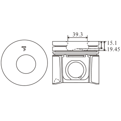 PISTON MV Parts MV73890