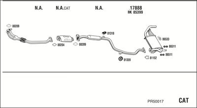 Układ wydechowy WALKER PR50017