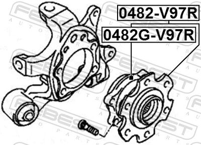 Ступица колеса 0482G-V97R