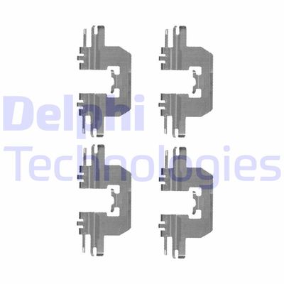 Комплектующие, колодки дискового тормоза DELPHI LX0524 для FIAT 124