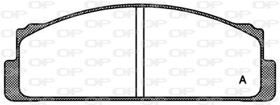 Комплект тормозных колодок, дисковый тормоз OPEN PARTS BPA0022.00 для FIAT PANDA