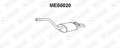 VENEPORTE ME50020 Глушитель выхлопных газов  для MERCEDES-BENZ 190 (W201) E 2.3 (201.028)