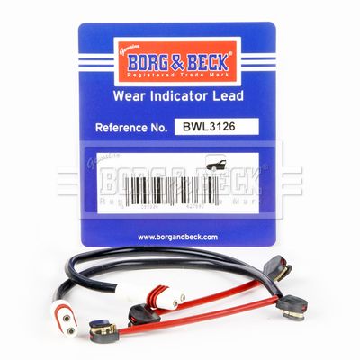Сигнализатор, износ тормозных колодок BORG & BECK BWL3126 для PORSCHE CAYMAN