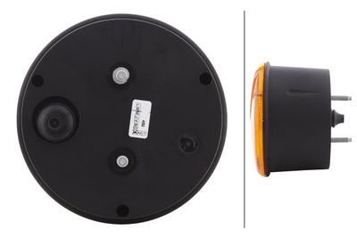 Achterlicht Links/Rechts (P21W, 12/24V, met indicator, fi122mm)