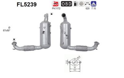 FILTRU FUNINGINE/PARTICULE SIST.DE ESAPAMENT