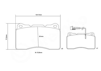 SET PLACUTE FRANA DE PERFORMANTA BREMBO 07B31464 2