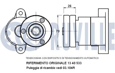 INTINZATOR CUREA TRANSMISIE RUVILLE 540097 1