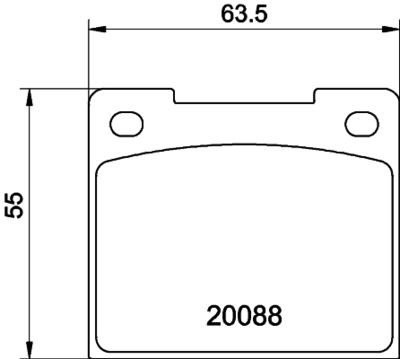 Комплект тормозных колодок, дисковый тормоз MINTEX MGB533 для TRIUMPH SPITFIRE